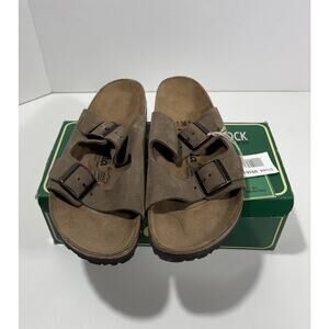 Birkenstock Betula Brown Leather 2 Strap Buckle Sandals 44 Men’s 11 In Box